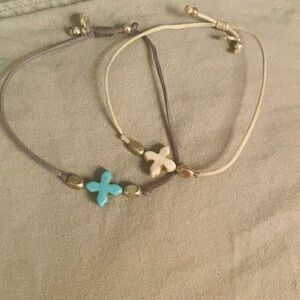 My Saint My Hero Cross Charm Adjustable Bracelets